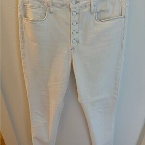 Joe’s White Button-Fly Jeans - size 31